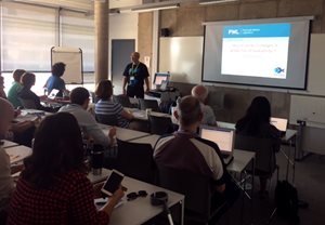 Paul Somerfield presenting at an AMEMR 2017 workshop